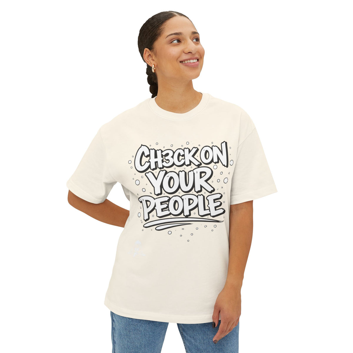 Check on your people Heavyweight Tee