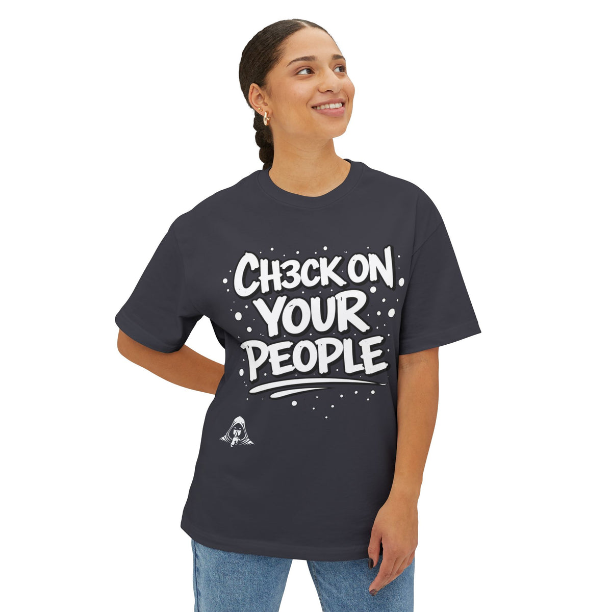 Check on your people Heavyweight Tee