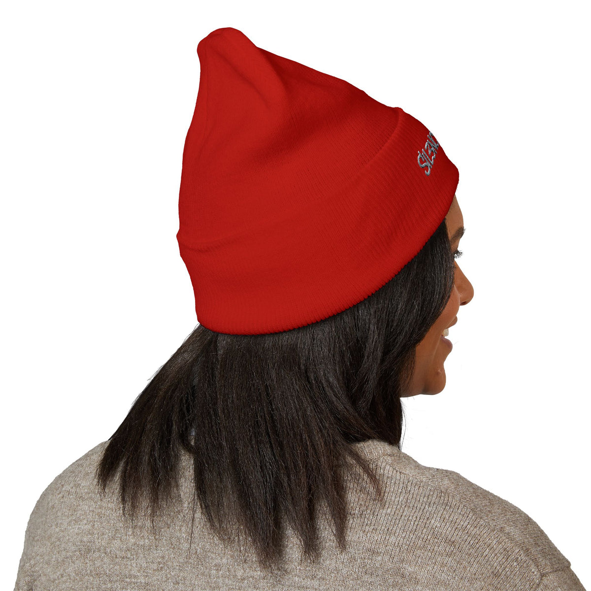 Sil3nced Soci3ty Embroidered Cuffed Beanie