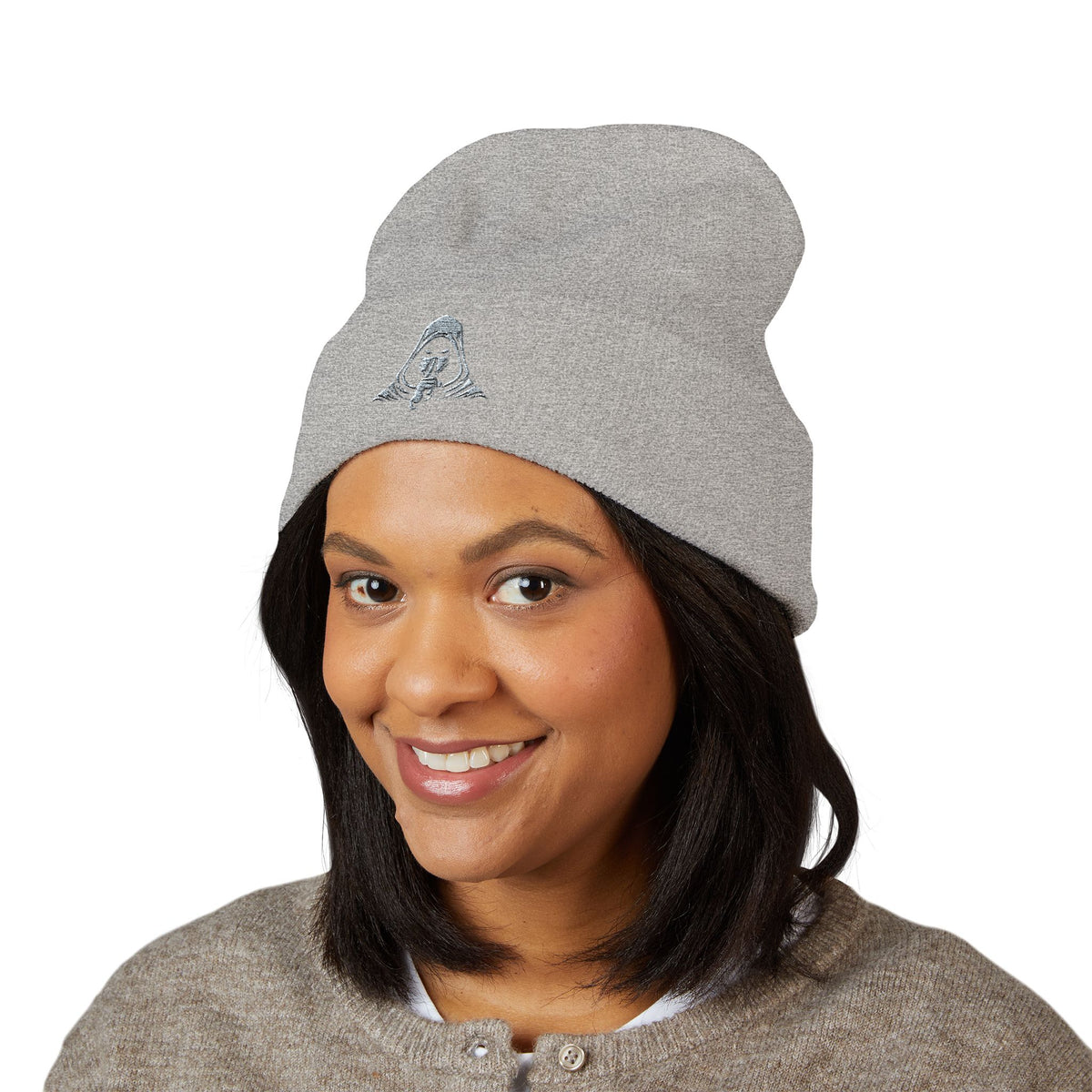OG Beanie – White Embroidered