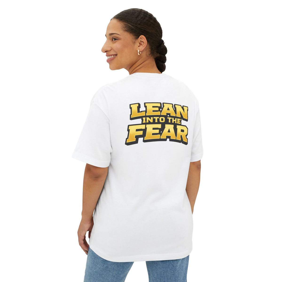 Lean into the Fear Heavyweight Tee